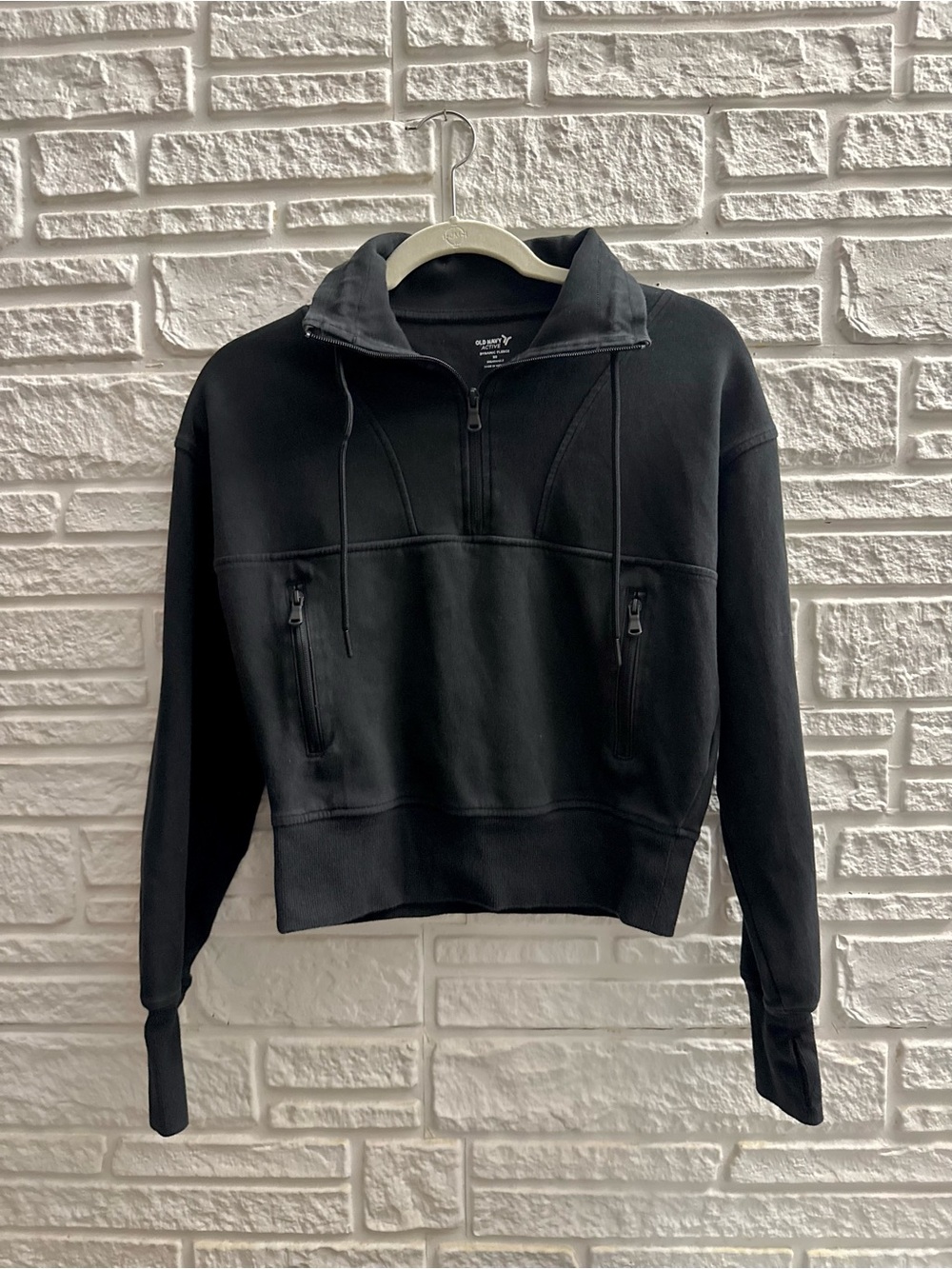 Old Navy Black Half-Zip Women's Pullover Hoodie